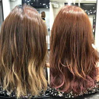 セミロング カラー レイヤー×髪質改善✨ 渋谷/佐藤侑哉のヘアスタイル