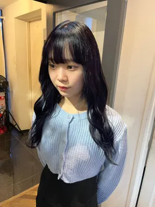 ロング カラー HOMIE TOKYO所属・sora / 渋谷 / ハイトーンのヘアスタイル