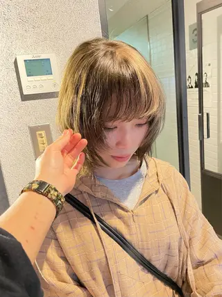 ミディアム qulim所属・qulim【クリム】 /ハイトーン/海音のヘアスタイル