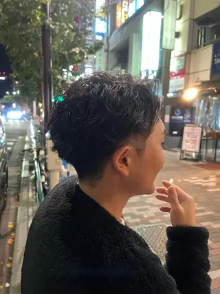 ショート カラー パーマ メンズ メンズ特化/パーマ/ メッシュ/竜成のヘアスタイル