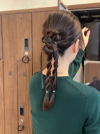 セミロング ヘアアレンジ VIEW Tokyo所属・🎀ミディアムボブ/ 縮毛矯正/ひかりのヘアスタイル