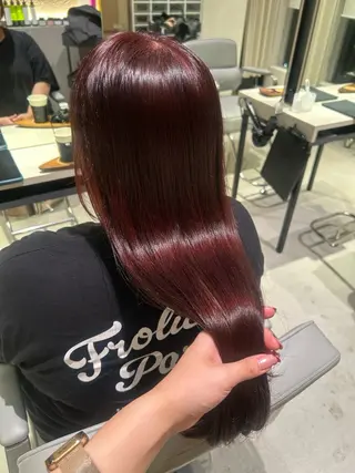 ロング yoki.所属・しげ ゆりか/透明感 カラー/顔周りカットのヘアスタイル