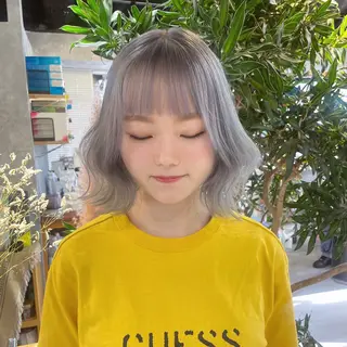 ショート カラー レイヤーカット/韓国 /心斎橋/宮城ほのかのヘアスタイル