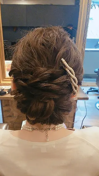 ヘアアレンジ ロング JIL BLAN 京都所属・RU RIのヘアスタイル