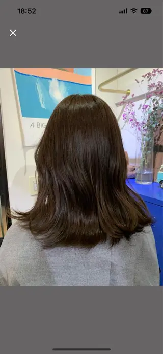カラー イシイ ハルナ 🤍のヘアスタイル