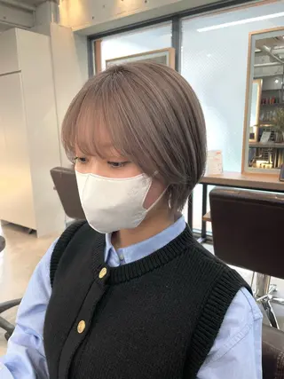 ショート 髪質改善カラー🫧 横浜/liberteのヘアスタイル