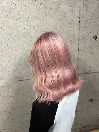 ミディアム カラー ハイトーン/ブリーチ /hikaruのヘアスタイル