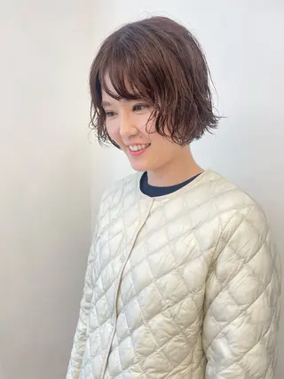 ショート パーマ pole所属・【pole】 minaのヘアスタイル