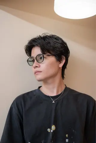 ミディアム カラー パーマ メンズ 🔗メンズサロン🔗 Kieのヘアスタイル