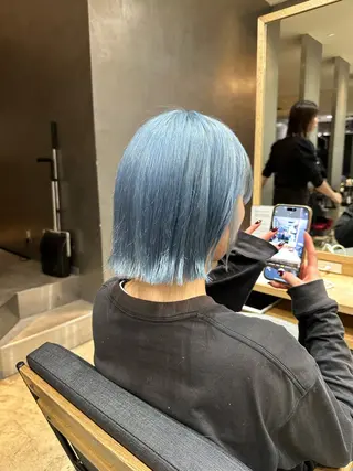 ミディアム カラー 中川 諒祐のヘアスタイル