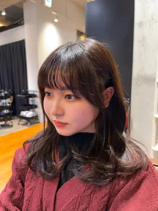ミディアム ✨上品可愛い 垢抜けカラー/後藤✨のヘアスタイル