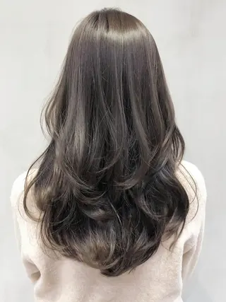 ロング カラー パーマ ヘアアレンジ ITbyALBUM 中野店のヘアスタイル