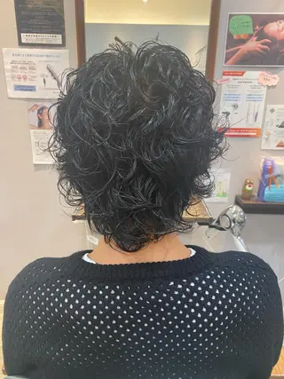 パーマ メンズ ブルースタイル池上店所属・原 なつみのヘアスタイル