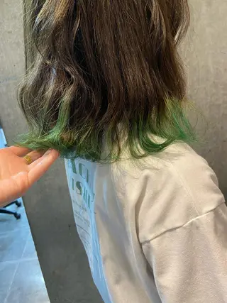 ミディアム カラー 暗髪/艶髪/Ono .のヘアスタイル