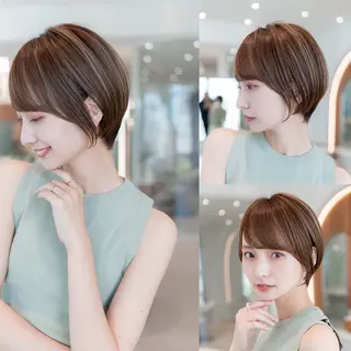 ショート カラー 渋谷ボブ/レイヤー ボブ田中航平のヘアスタイル