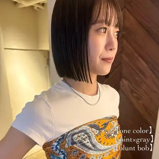 ミディアム カラー ⌇🌹透明感カラー 🌹ᴍᴇɢᴜᴍɪ ⌇のヘアスタイル