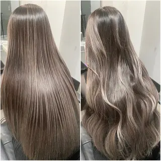 ロング 髪質改善 カラー専門店のヘアスタイル