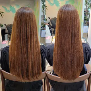 セミロング stoke TOKYO所属・野村 果音(カノン)のヘアスタイル