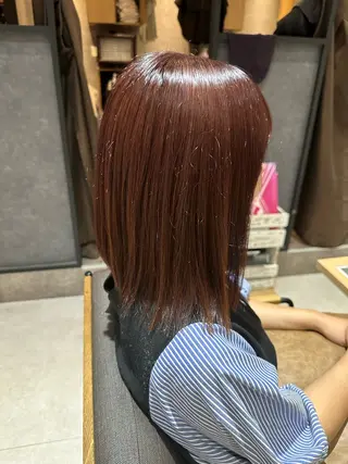 ミディアム カラー 🍜のばた 🍜のヘアスタイル