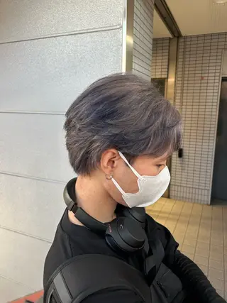 ショート カラー メンズ 暖色カラー/ フクダ モエ🐿のヘアスタイル