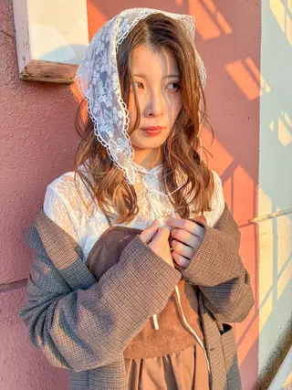 ロング Un Fleur所属・立野 希沙のヘアスタイル