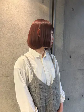 ミディアム カラー 髙橋 紗奈のヘアスタイル