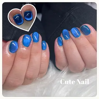 ネイル GO TODAY SHAiRE SALON原宿 Liber所属・️🫧もこ 艶感ネイル🫧のネイルデザイン