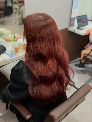 ロング カラー 韓国×髪質改善カラー 💎hinaのヘアスタイル