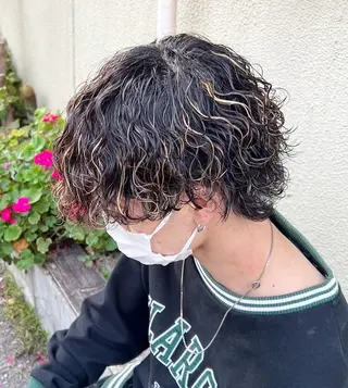 パーマ メンズ 🌴パーマオタク🌴 長谷川　諒佑🌈のヘアスタイル