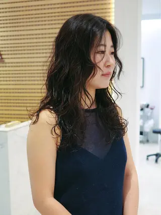 セミロング カラー パーマ メンズヘア/レイヤー /ボブ山内春輝のヘアスタイル