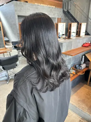 ミディアム カラー パーマ ヘアアレンジ 押切 響　のヘアスタイル