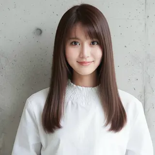 セミロング メンズパーマ/レイヤ ーカット岡田遥希のヘアスタイル