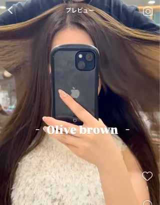 カラー ナズ ナズのヘアスタイル