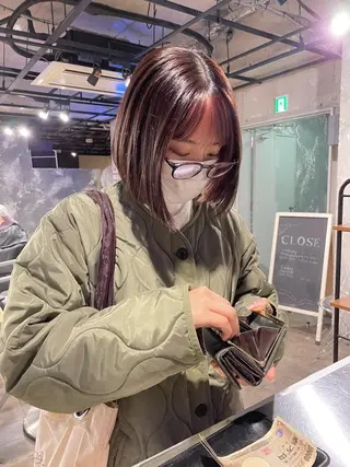 ショート カラー パーマ ヘアアレンジ メンズ キッズ ネイル マツエク・マツパ アイブロウ 透明感カラー・レイヤ ー🎀amika🎀のヘアスタイル