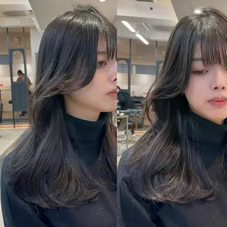 ロング 韓国ヘア🤍🇰🇷 ‪🫶🏻吉満のヘアスタイル