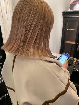 ミディアム カラー tonari 梅田、中崎町のヘアスタイル