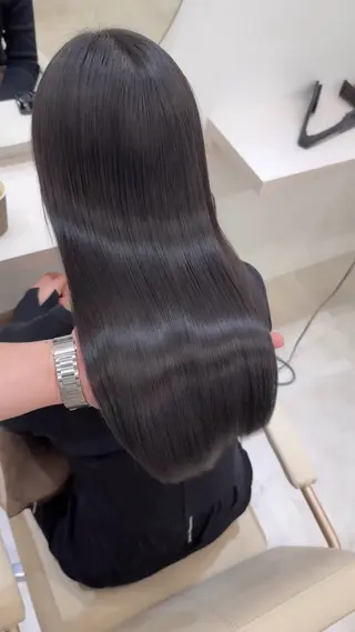 ロング 髪質改善×縮毛矯正 Core 片山健太のヘアスタイル