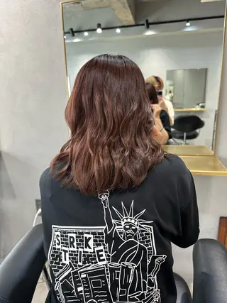 ミディアム カラー レイヤーカット/ パーマ/齋藤大貴のヘアスタイル