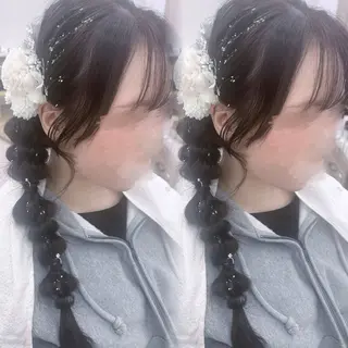 ロング ヘアアレンジ 心斎橋サロン koharuのヘアスタイル