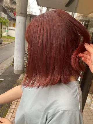 ショート カラー ヘアアレンジ satsuki 暖色・ブラウンカラーのヘアスタイル