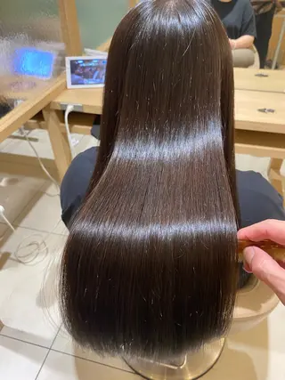 ロング 巻ける縮毛矯正 髪質改善フルカワのヘアスタイル