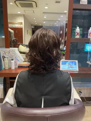 ミディアム パーマ EARTH菊名店👾 ひらのすぐるのヘアスタイル