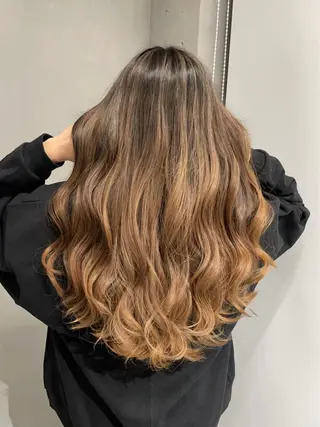 ロング カラー 髪質改善/縮毛矯正 レイヤー/松川匠のヘアスタイル