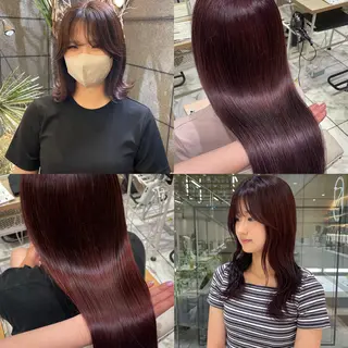 カラー 透明感カラー/ 縮毛矯正/ユイ☆彡のヘアスタイル