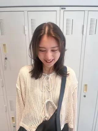 ミディアム カラー ONDO所属・梅田酸性縮毛矯正/ 韓国ヘア/ユナ🩰のヘアスタイル