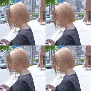 ショート カラー ヘアアレンジ 竹内啓太 ボブのヘアスタイル