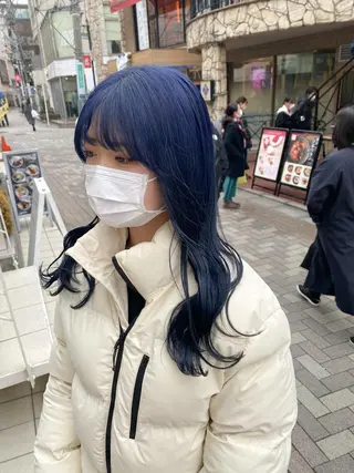 ロング カラー THESALONS所属・🤍ブリーチカラー /寄田龍樹🤍のヘアスタイル