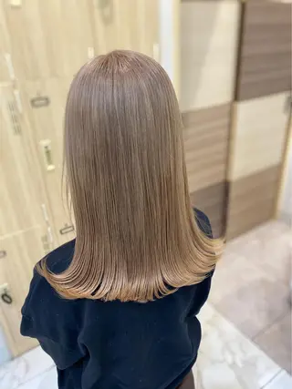 ミディアム ✨パーマ×ハイトーン Futo✨のヘアスタイル