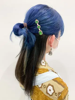 ロング 🍀ケアブリーチ カラー🍀坂井のヘアスタイル