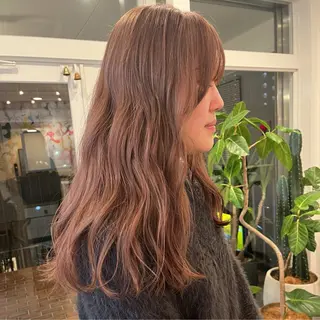 セミロング カラー bon ami所属・NAO ꩜✧˖°.のヘアスタイル